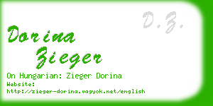 dorina zieger business card